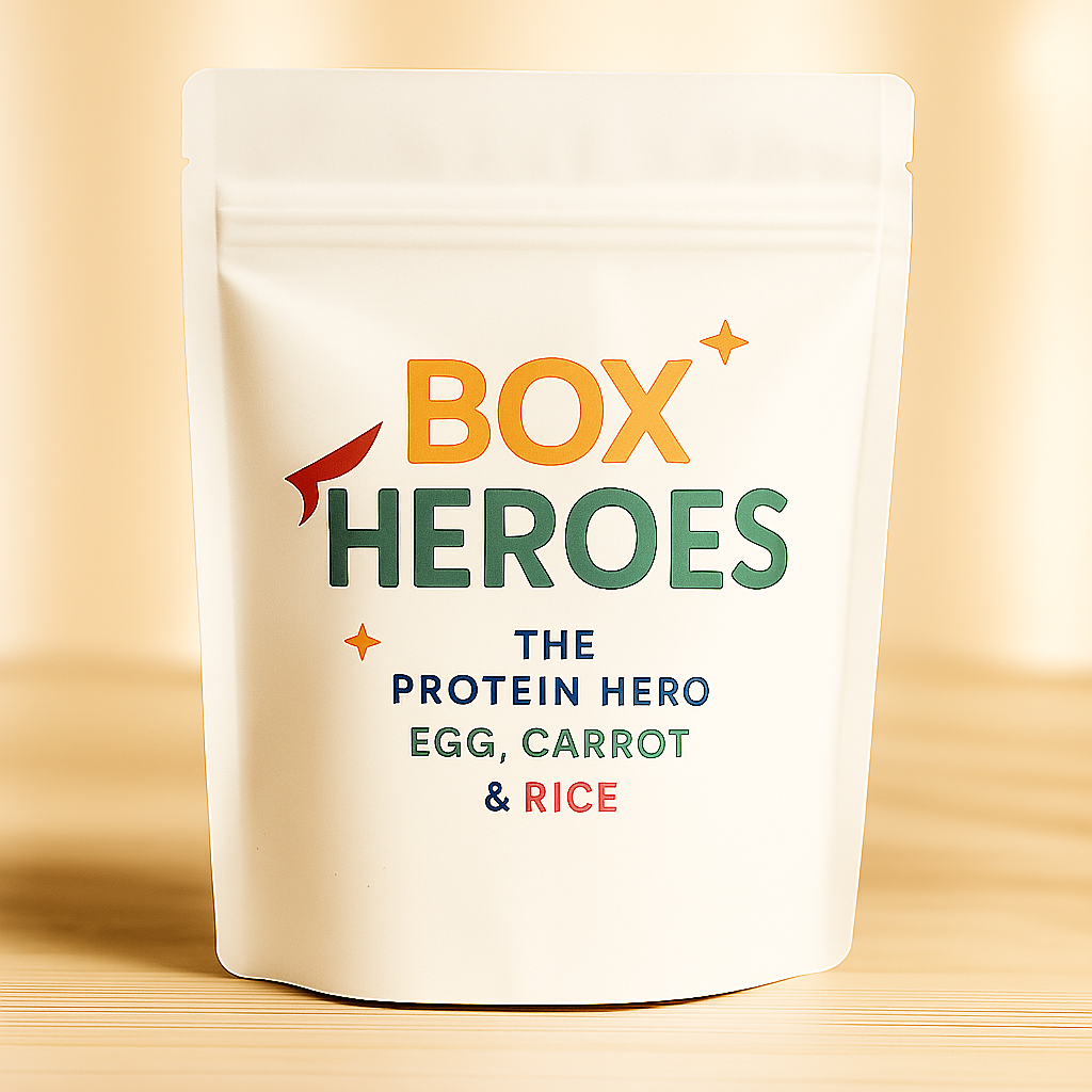 The Protein Hero 🥚 Egg, Brown Rice & Carrot / Pack of 12